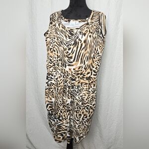 Leopard Print Cotton Romper Beach Break Large